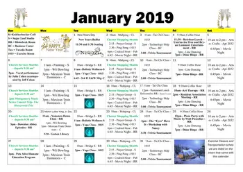 Activity Calendar of Glen Arden, Assisted Living, Nursing Home, Independent Living, CCRC, Goshen, NY 1