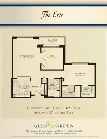 Floorplan of Glen Arden, Assisted Living, Nursing Home, Independent Living, CCRC, Goshen, NY 5