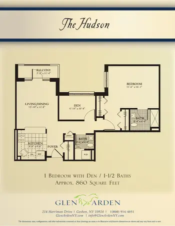 Floorplan of Glen Arden, Assisted Living, Nursing Home, Independent Living, CCRC, Goshen, NY 10