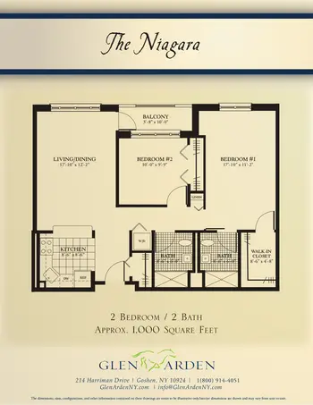 Floorplan of Glen Arden, Assisted Living, Nursing Home, Independent Living, CCRC, Goshen, NY 11