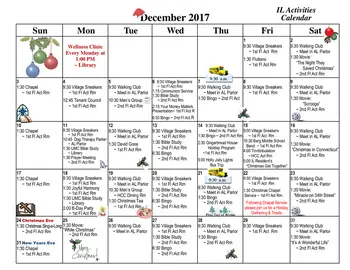 Activity Calendar of Newton Village, Assisted Living, Nursing Home, Independent Living, CCRC, Newton, IA 8
