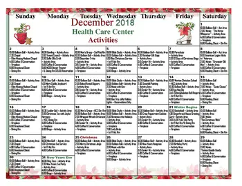 Activity Calendar of Newton Village, Assisted Living, Nursing Home, Independent Living, CCRC, Newton, IA 10