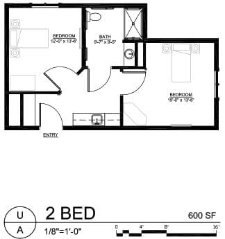 Floorplan of Newton Village, Assisted Living, Nursing Home, Independent Living, CCRC, Newton, IA 1