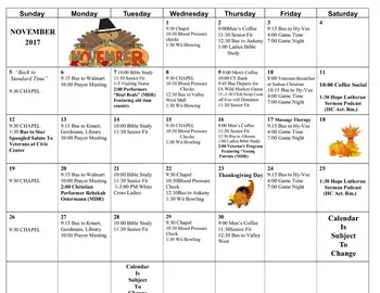 Activity Calendar of Valley View Village, Assisted Living, Nursing Home, Independent Living, CCRC, Des Moines, IA 8