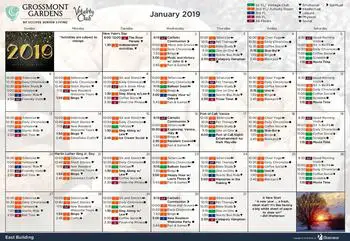 Activity Calendar of Grossmont Gardens, Assisted Living, Nursing Home, Independent Living, CCRC, La Mesa, CA 9