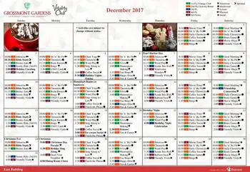 Activity Calendar of Grossmont Gardens, Assisted Living, Nursing Home, Independent Living, CCRC, La Mesa, CA 2