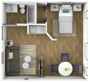 Floorplan of Grossmont Gardens, Assisted Living, Nursing Home, Independent Living, CCRC, La Mesa, CA 4