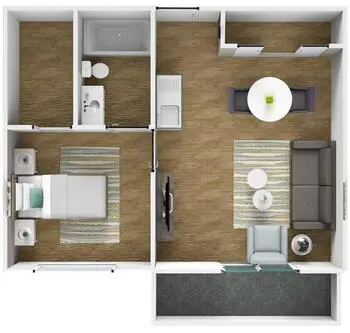 Floorplan of Grossmont Gardens, Assisted Living, Nursing Home, Independent Living, CCRC, La Mesa, CA 6
