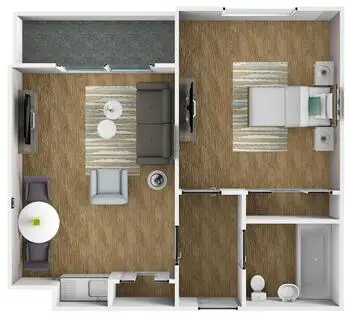 Floorplan of Grossmont Gardens, Assisted Living, Nursing Home, Independent Living, CCRC, La Mesa, CA 9