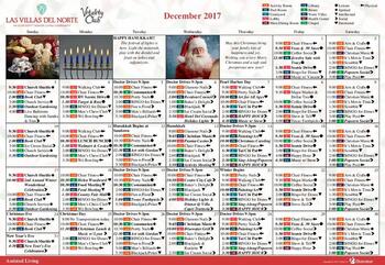 Activity Calendar of Las Villas Del Norte, Assisted Living, Nursing Home, Independent Living, CCRC, Escondido, CA 1