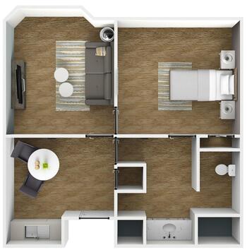 Floorplan of Las Villas Del Norte, Assisted Living, Nursing Home, Independent Living, CCRC, Escondido, CA 1