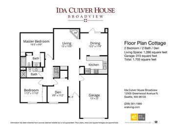 Floorplan of Ida Culver House Broadview, Assisted Living, Nursing Home, Independent Living, CCRC, Seattle, WA 3