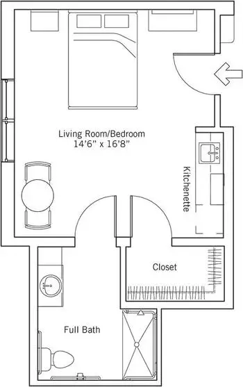 Floorplan of Ashby Ponds, Assisted Living, Nursing Home, Independent Living, CCRC, Ashburn, VA 1