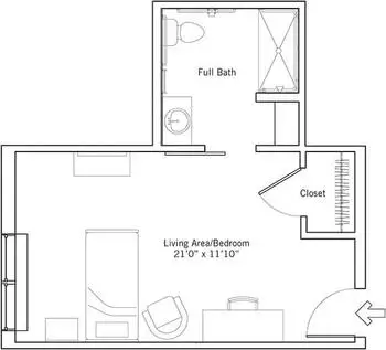 Floorplan of Ashby Ponds, Assisted Living, Nursing Home, Independent Living, CCRC, Ashburn, VA 4