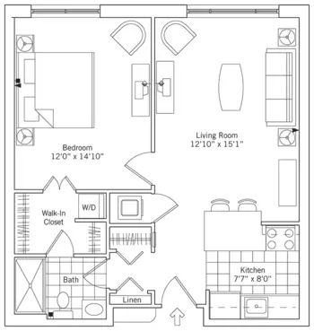 Floorplan of Charlestown, Assisted Living, Nursing Home, Independent Living, CCRC, Catonsville, MD 1