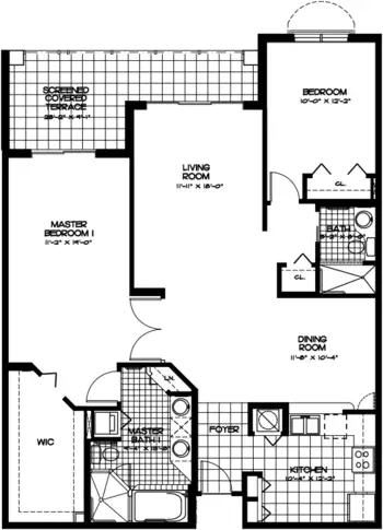 Floorplan of Devonshire, Assisted Living, Nursing Home, Independent Living, CCRC, Palm Beach Gardens, FL 2