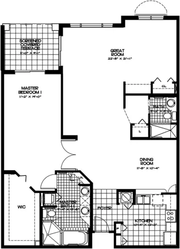 Floorplan of Devonshire, Assisted Living, Nursing Home, Independent Living, CCRC, Palm Beach Gardens, FL 3