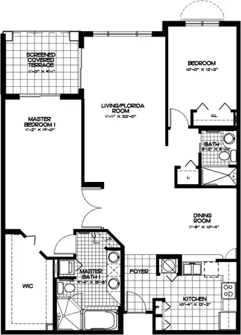 Floorplan of Devonshire, Assisted Living, Nursing Home, Independent Living, CCRC, Palm Beach Gardens, FL 4