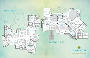 Campus Map of Devonshire, Assisted Living, Nursing Home, Independent Living, CCRC, Palm Beach Gardens, FL 1