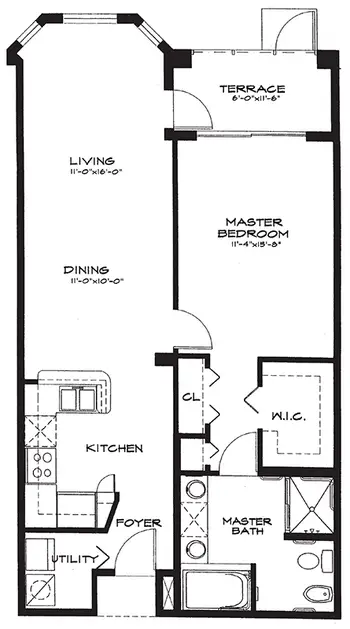 Floorplan of Devonshire, Assisted Living, Nursing Home, Independent Living, CCRC, Palm Beach Gardens, FL 9