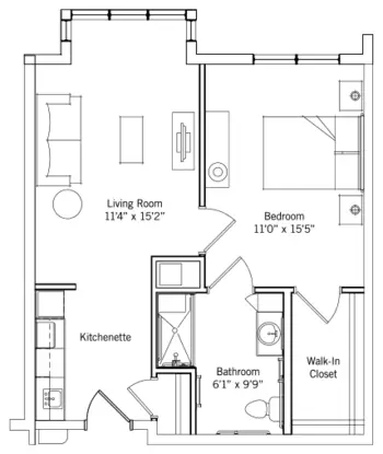 Floorplan of Lantern Hill, Assisted Living, Nursing Home, Independent Living, CCRC, New Providence, NJ 10