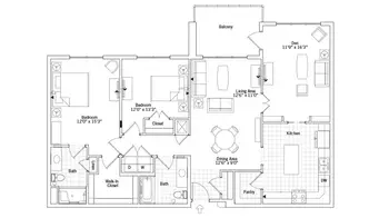 Floorplan of Maris Grove, Assisted Living, Nursing Home, Independent Living, CCRC, Glen Mills, PA 5