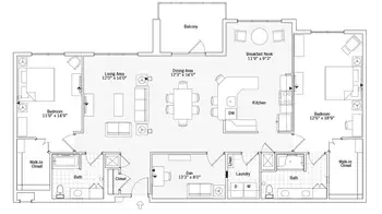 Floorplan of Maris Grove, Assisted Living, Nursing Home, Independent Living, CCRC, Glen Mills, PA 7