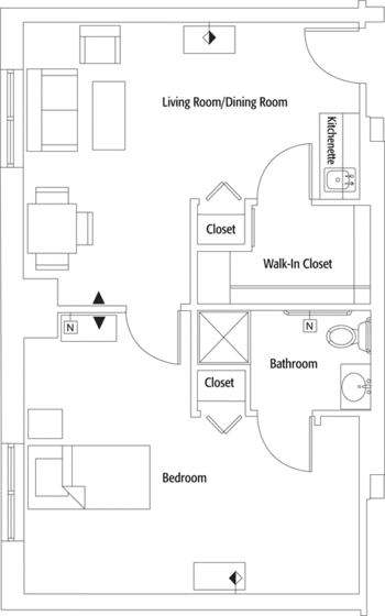 Floorplan of Riderwood, Assisted Living, Nursing Home, Independent Living, CCRC, Silver Spring, MD 1