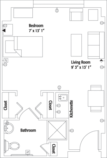 Floorplan of Riderwood, Assisted Living, Nursing Home, Independent Living, CCRC, Silver Spring, MD 2
