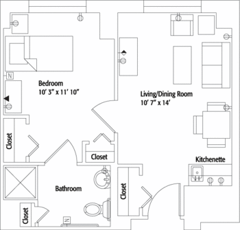 Floorplan of Riderwood, Assisted Living, Nursing Home, Independent Living, CCRC, Silver Spring, MD 3