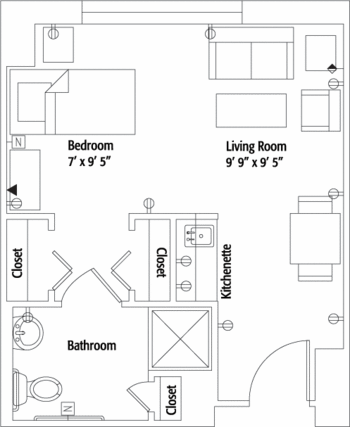 Floorplan of Riderwood, Assisted Living, Nursing Home, Independent Living, CCRC, Silver Spring, MD 4
