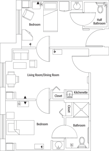 Floorplan of Riderwood, Assisted Living, Nursing Home, Independent Living, CCRC, Silver Spring, MD 5
