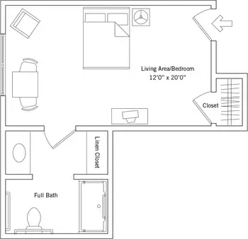 Floorplan of Tallgrass Creek, Assisted Living, Nursing Home, Independent Living, CCRC, Overland Park, KS 4