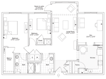 Floorplan of Windsor Run, Assisted Living, Nursing Home, Independent Living, CCRC, Matthews, NC 10