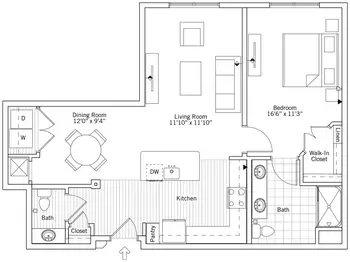 Floorplan of Windsor Run, Assisted Living, Nursing Home, Independent Living, CCRC, Matthews, NC 3