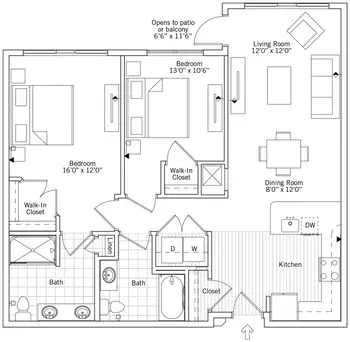 Floorplan of Windsor Run, Assisted Living, Nursing Home, Independent Living, CCRC, Matthews, NC 4