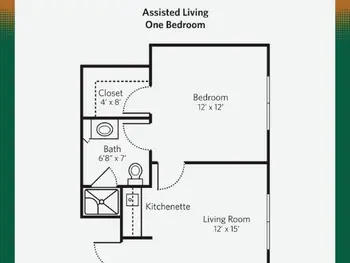Floorplan of The Craig Senior Living, Assisted Living, Nursing Home, Independent Living, CCRC, Amarillo, TX 7