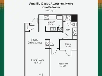 Floorplan of The Craig Senior Living, Assisted Living, Nursing Home, Independent Living, CCRC, Amarillo, TX 2