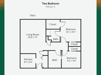Floorplan of The Parks Senior Living, Assisted Living, Nursing Home, Independent Living, CCRC, Odessa, TX 4