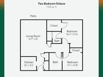Floorplan of The Parks Senior Living, Assisted Living, Nursing Home, Independent Living, CCRC, Odessa, TX 6