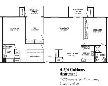 Floorplan of Westmont Village, Assisted Living, Nursing Home, Independent Living, CCRC, Riverside, CA 10