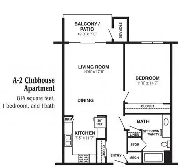 Floorplan of Westmont Village, Assisted Living, Nursing Home, Independent Living, CCRC, Riverside, CA 3