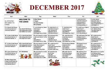 Activity Calendar of Eskaton Carmichael, Assisted Living, Nursing Home, Independent Living, CCRC, Carmichael, CA 3