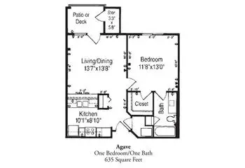 Floorplan of The Forum at Desert Harbor, Assisted Living, Nursing Home, Independent Living, CCRC, Peoria, AZ 7