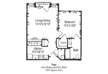 Floorplan of The Forum at Desert Harbor, Assisted Living, Nursing Home, Independent Living, CCRC, Peoria, AZ 11