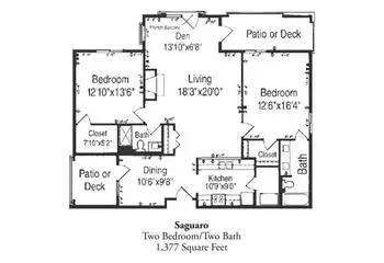Floorplan of The Forum at Desert Harbor, Assisted Living, Nursing Home, Independent Living, CCRC, Peoria, AZ 12