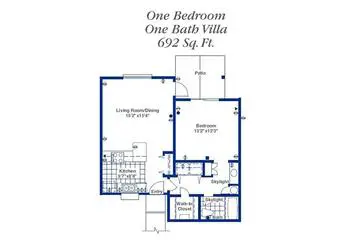 Floorplan of Pueblo Norte Senior Living, Assisted Living, Nursing Home, Independent Living, CCRC, Scottsdale, AZ 1