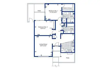 Floorplan of Pueblo Norte Senior Living, Assisted Living, Nursing Home, Independent Living, CCRC, Scottsdale, AZ 4