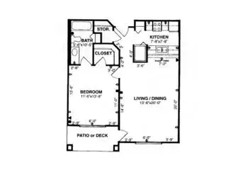 Floorplan of The Forum at Tucson, Assisted Living, Nursing Home, Independent Living, CCRC, Tucson, AZ 1