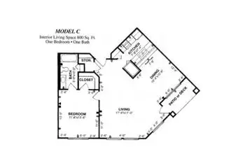 Floorplan of The Forum at Tucson, Assisted Living, Nursing Home, Independent Living, CCRC, Tucson, AZ 4